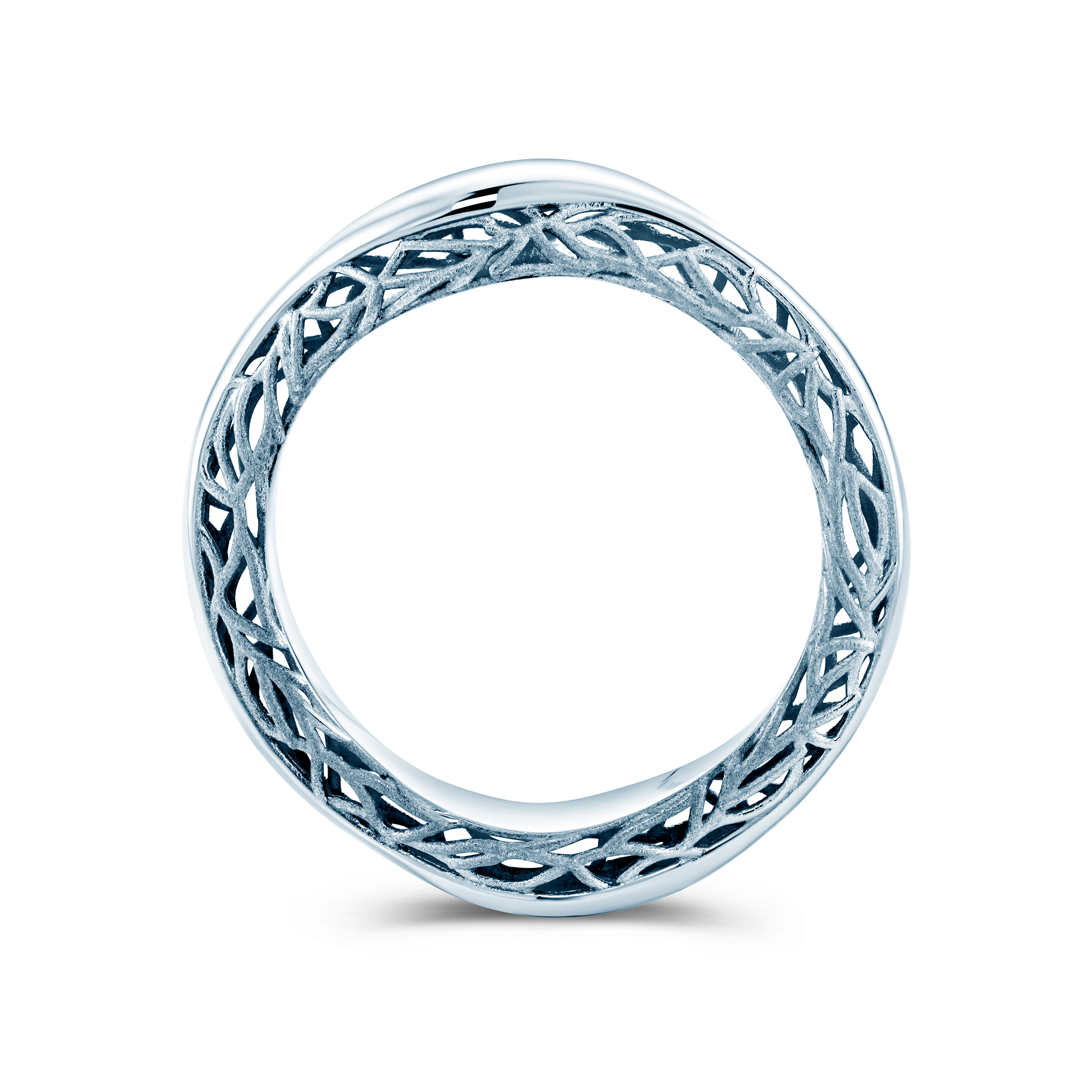 Pierścionek Savicki: białe złoto - 3