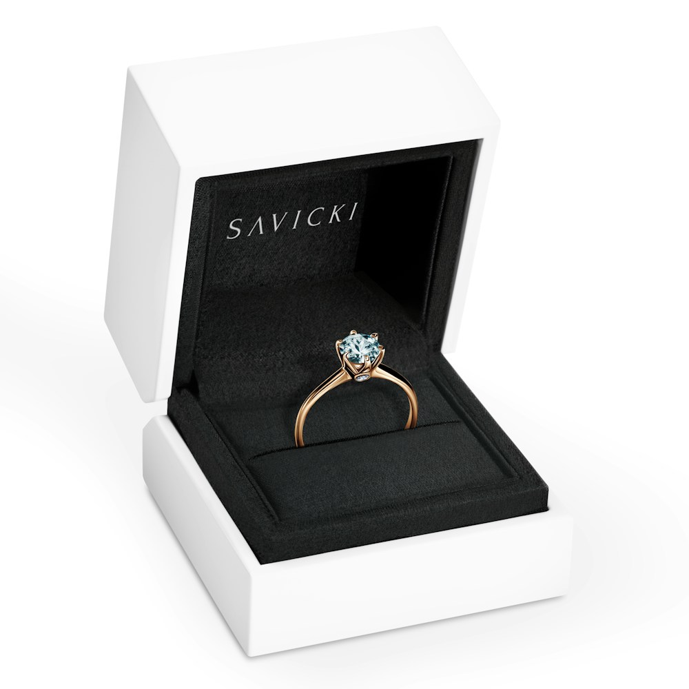 Dream engagement ring: gold, aquamarine (DR-AKW-TAN-Z) SAVICKI 1976