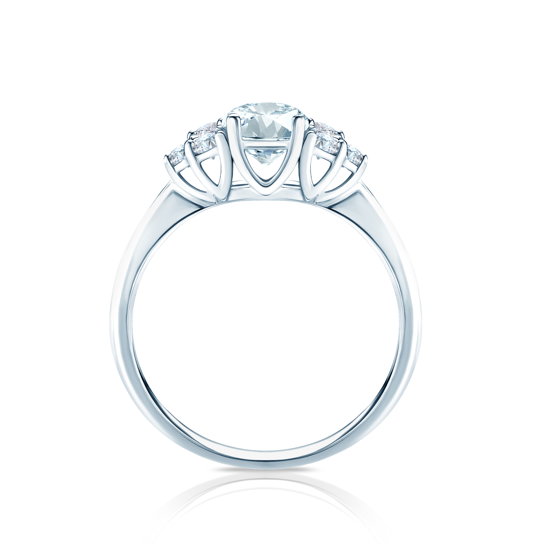 Verlobungsring Fairytale: Weißgold, Aquamarin