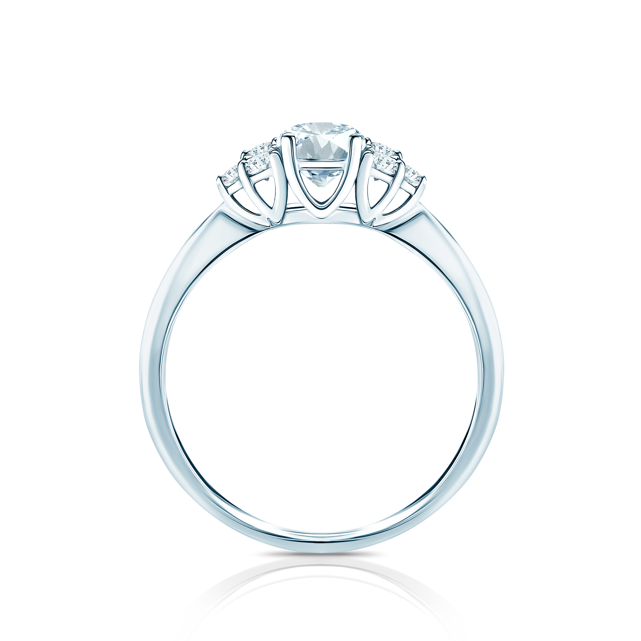 Pierścionek zaręczynowy Fairytale: białe złoto, akwamaryn - 3