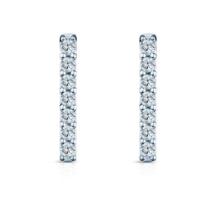 Kolczyki Share Your Love: białe złoto, diamenty laboratoryjne