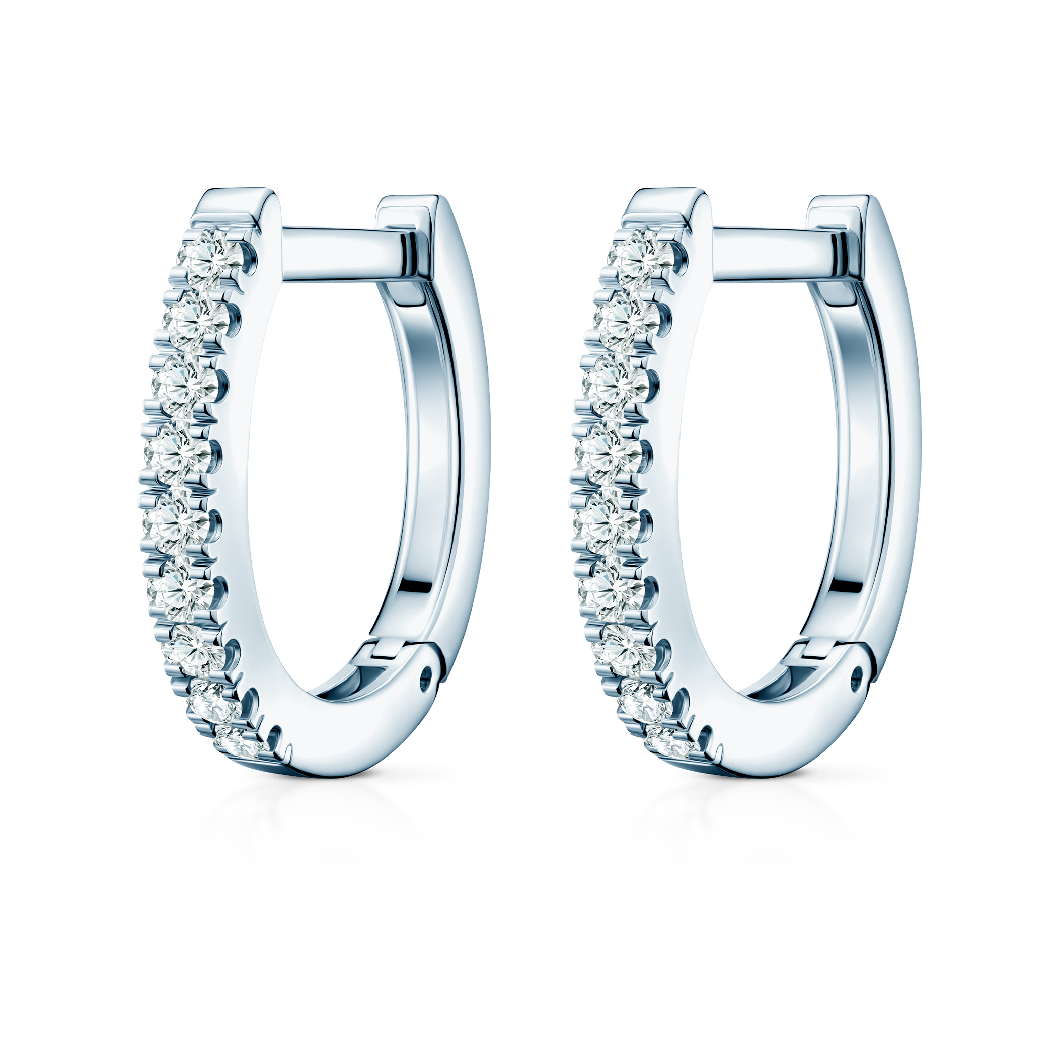 Kolczyki Share Your Love: białe złoto, diamenty 