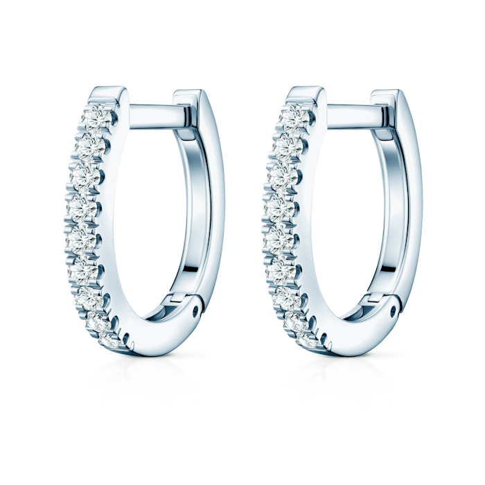 Kolczyki Share Your Love: białe złoto, diamenty 