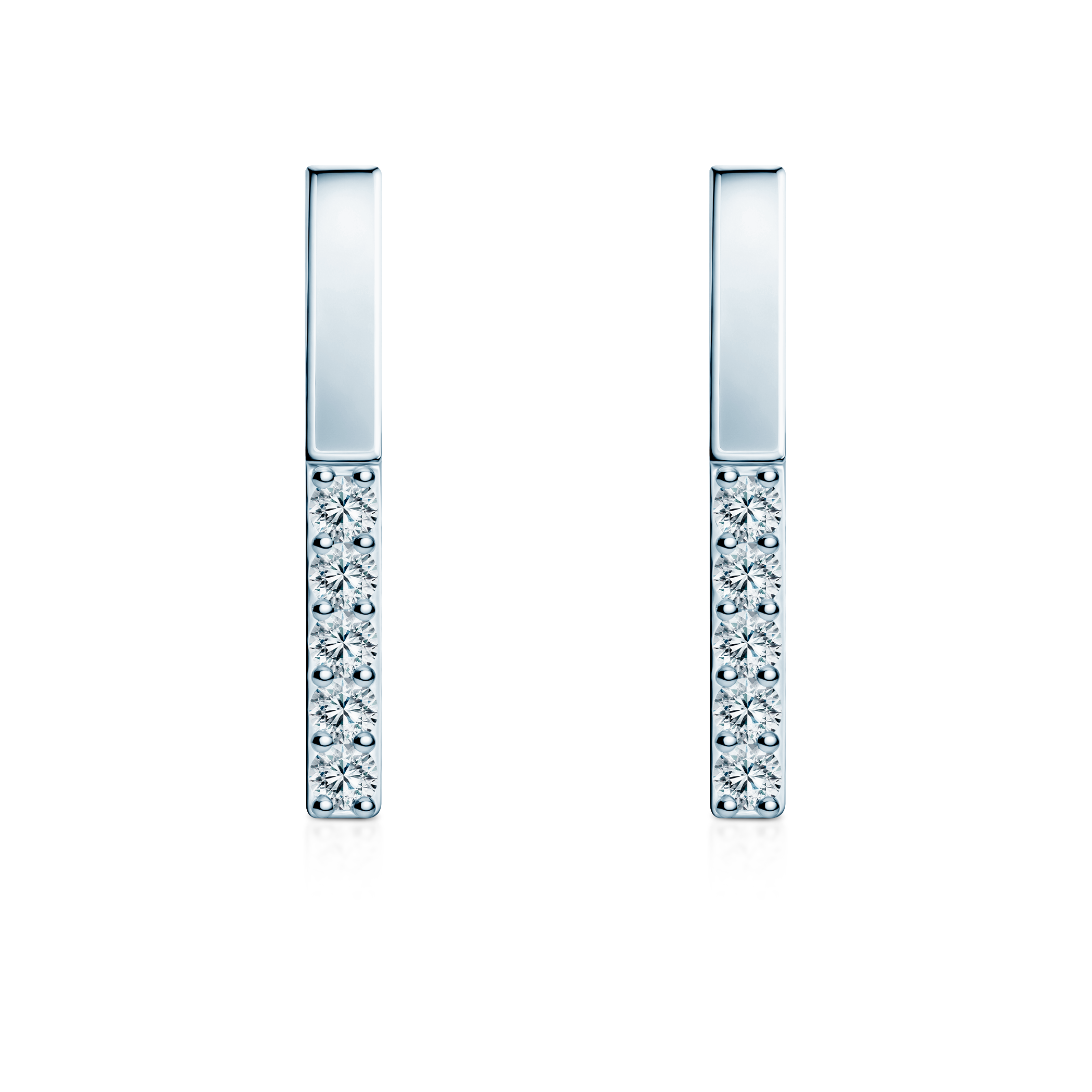 Kolczyki Share Your Love: białe złoto, diamenty 