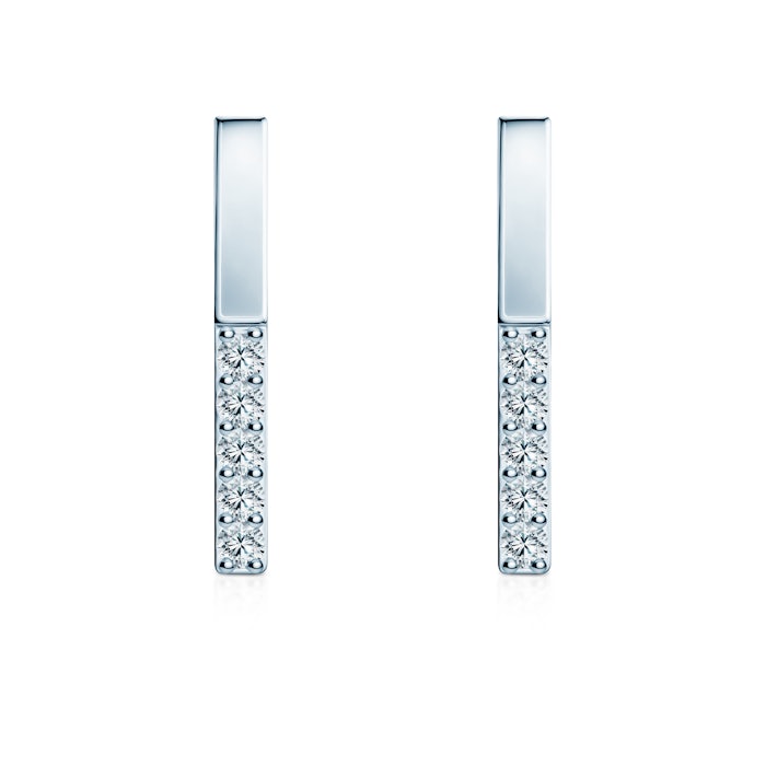 Kolczyki Share Your Love: białe złoto, diamenty 