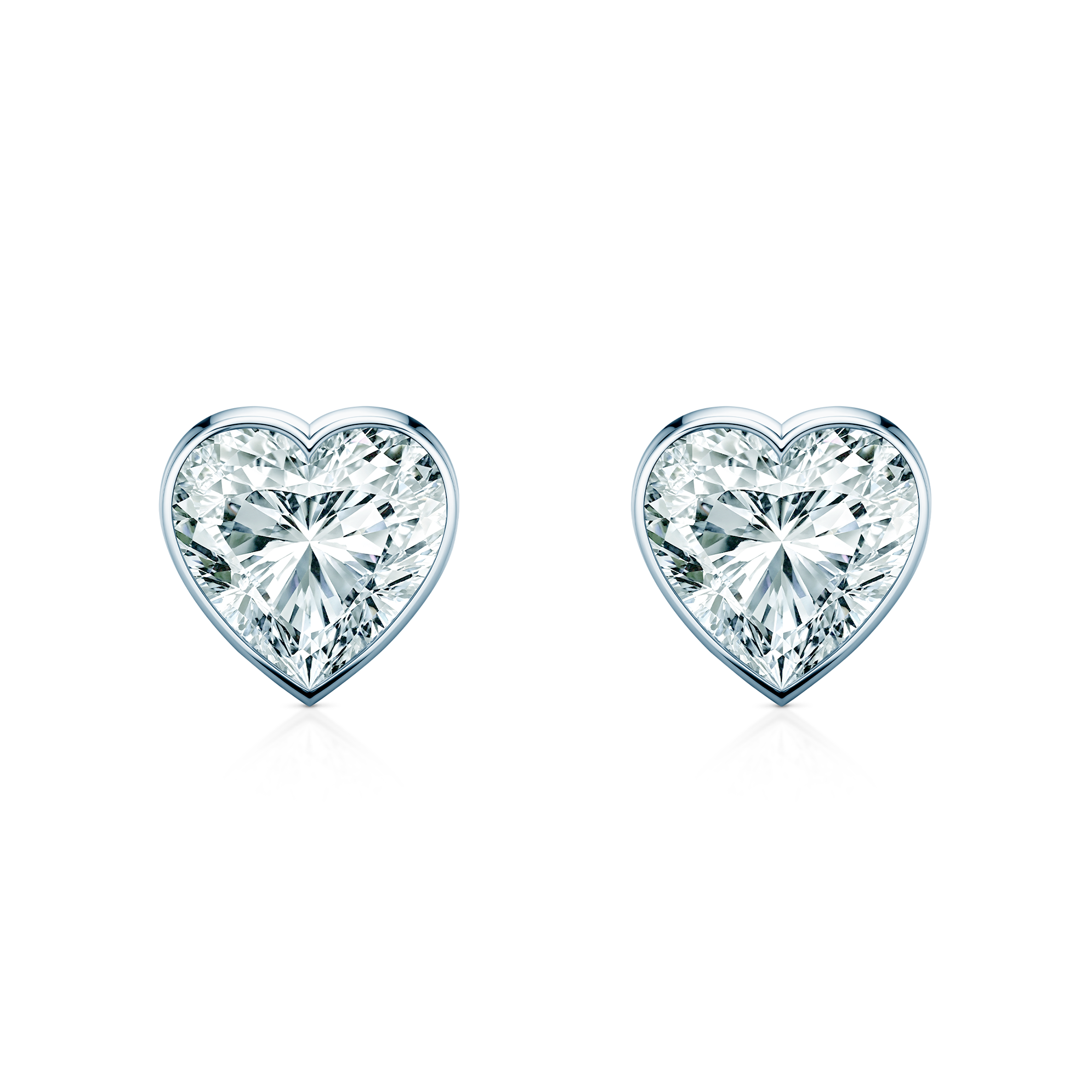 Kolczyki Pure: białe złoto, diamenty