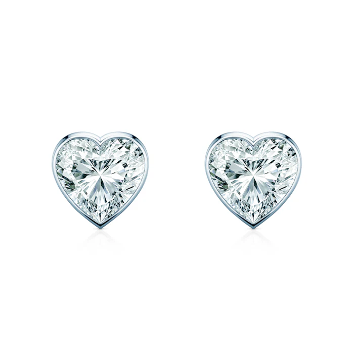 Kolczyki Pure: białe złoto, diamenty