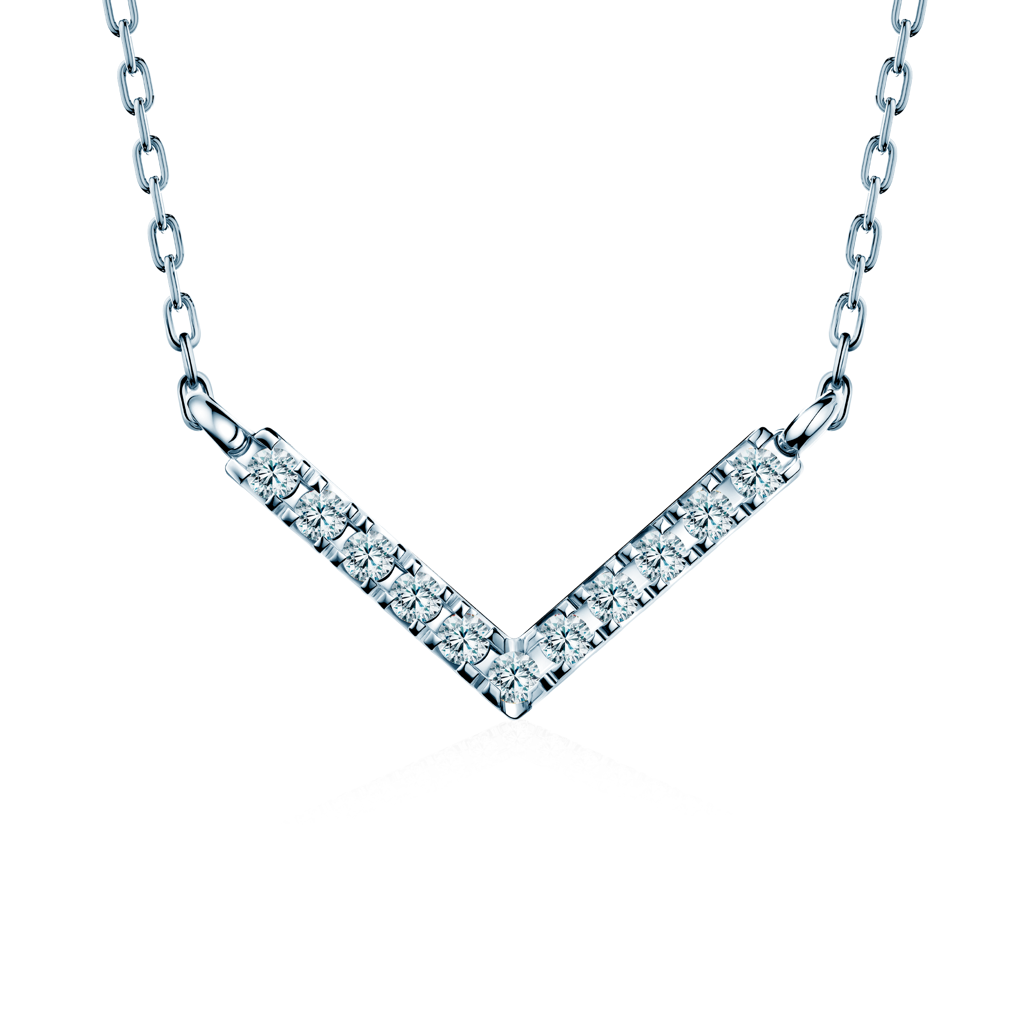 Naszyjnik Share Your Love: białe złoto, diamenty laboratoryjne