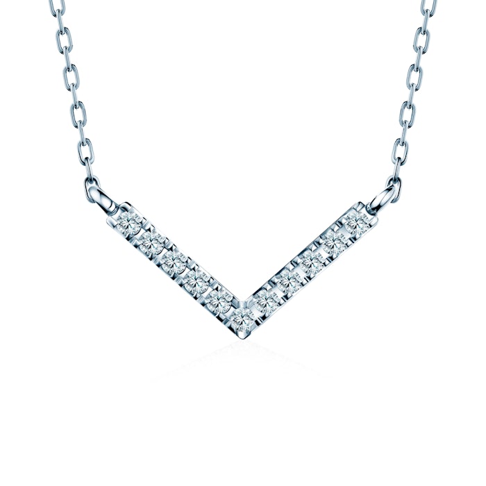 Naszyjnik Share Your Love: białe złoto, diamenty laboratoryjne