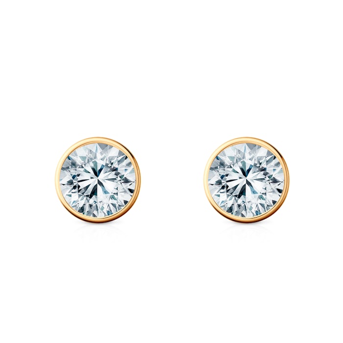 Kolczyki The Journey: złote, diamenty