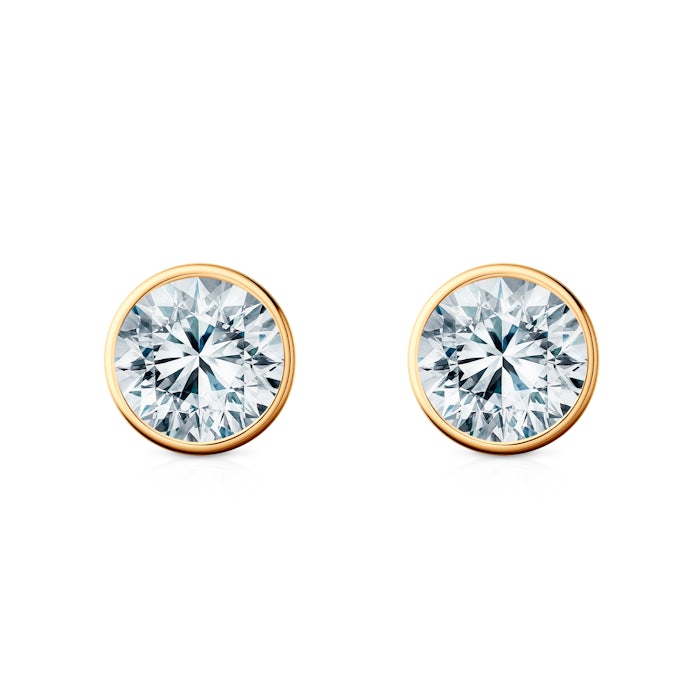 Kolczyki The Journey: złote, diamenty laboratoryjne