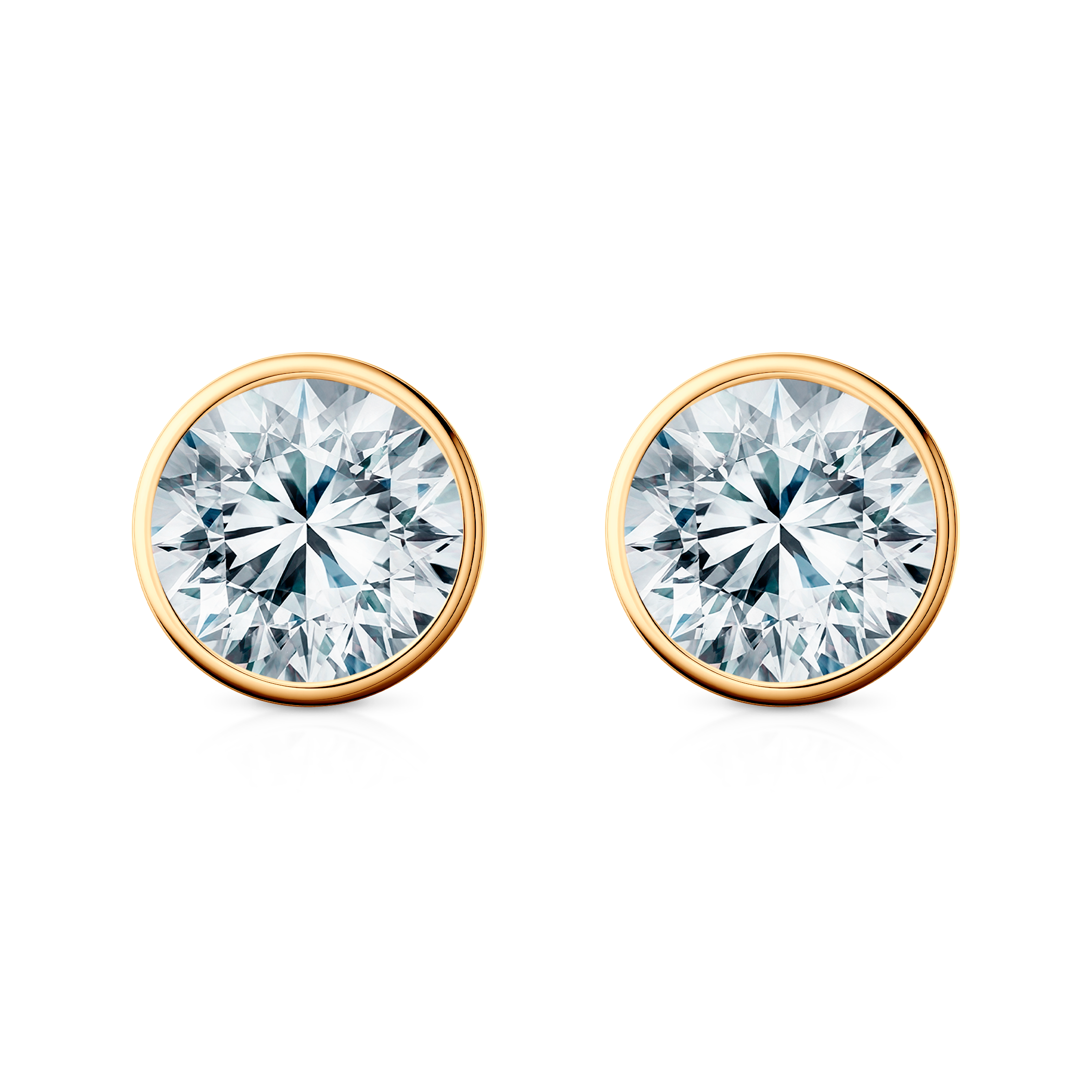 Kolczyki The Journey: złote, diamenty laboratoryjne