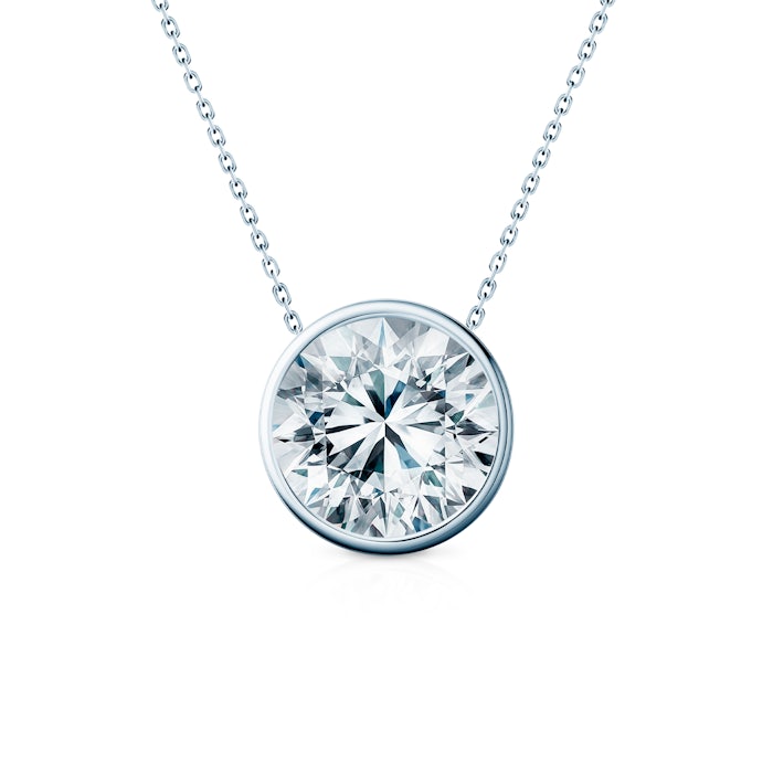 Naszyjnik The Journey: białe złoto, diament