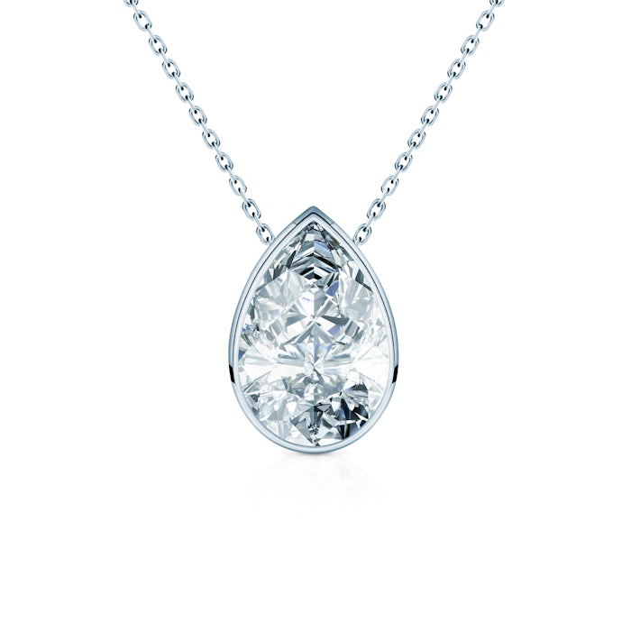 Naszyjnik Pure: białe złoto, diament