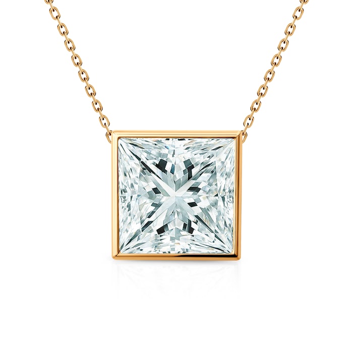 Naszyjnik Pure: złoty, diament laboratoryjny
