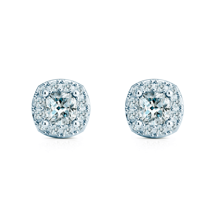 Kolczyki This is Love: białe złoto, diamenty w szlifie poduszkowym