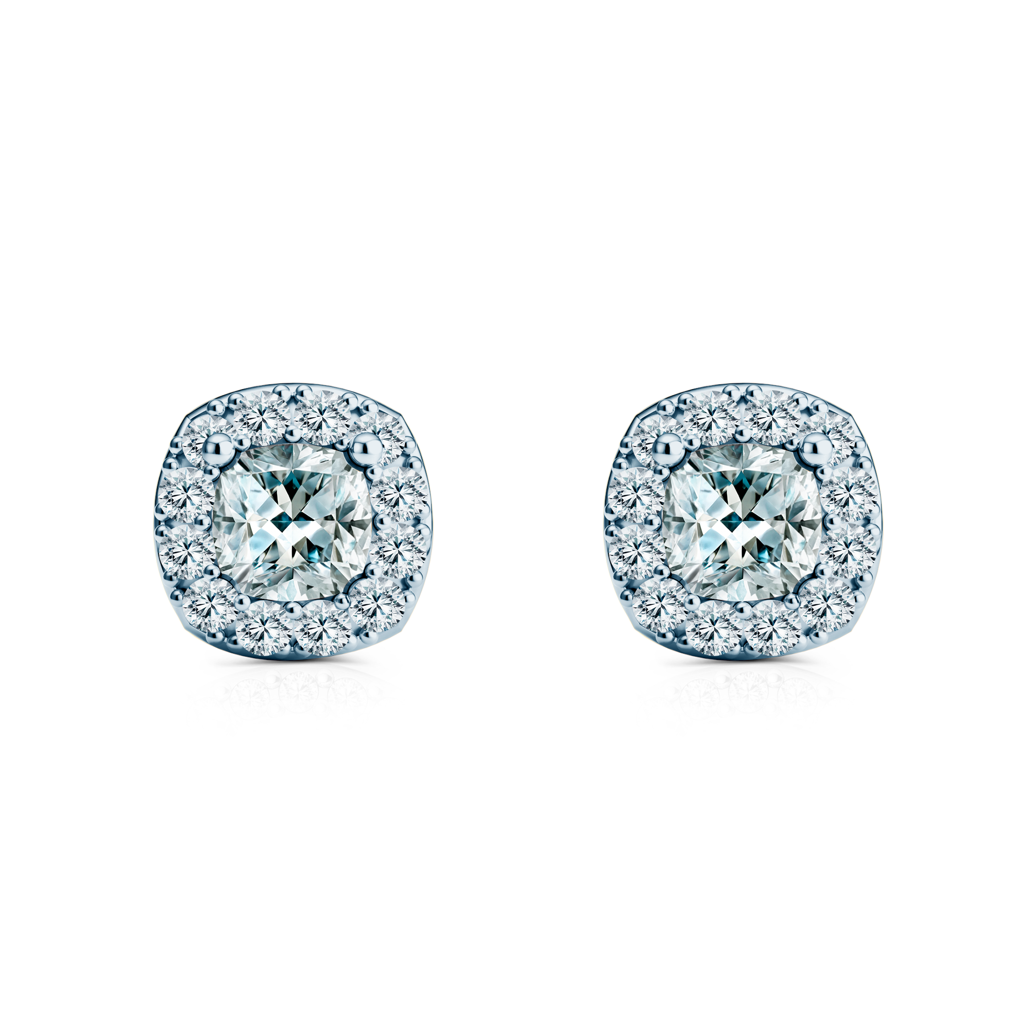 Kolczyki This is Love: białe złoto, diamenty w szlifie poduszkowym