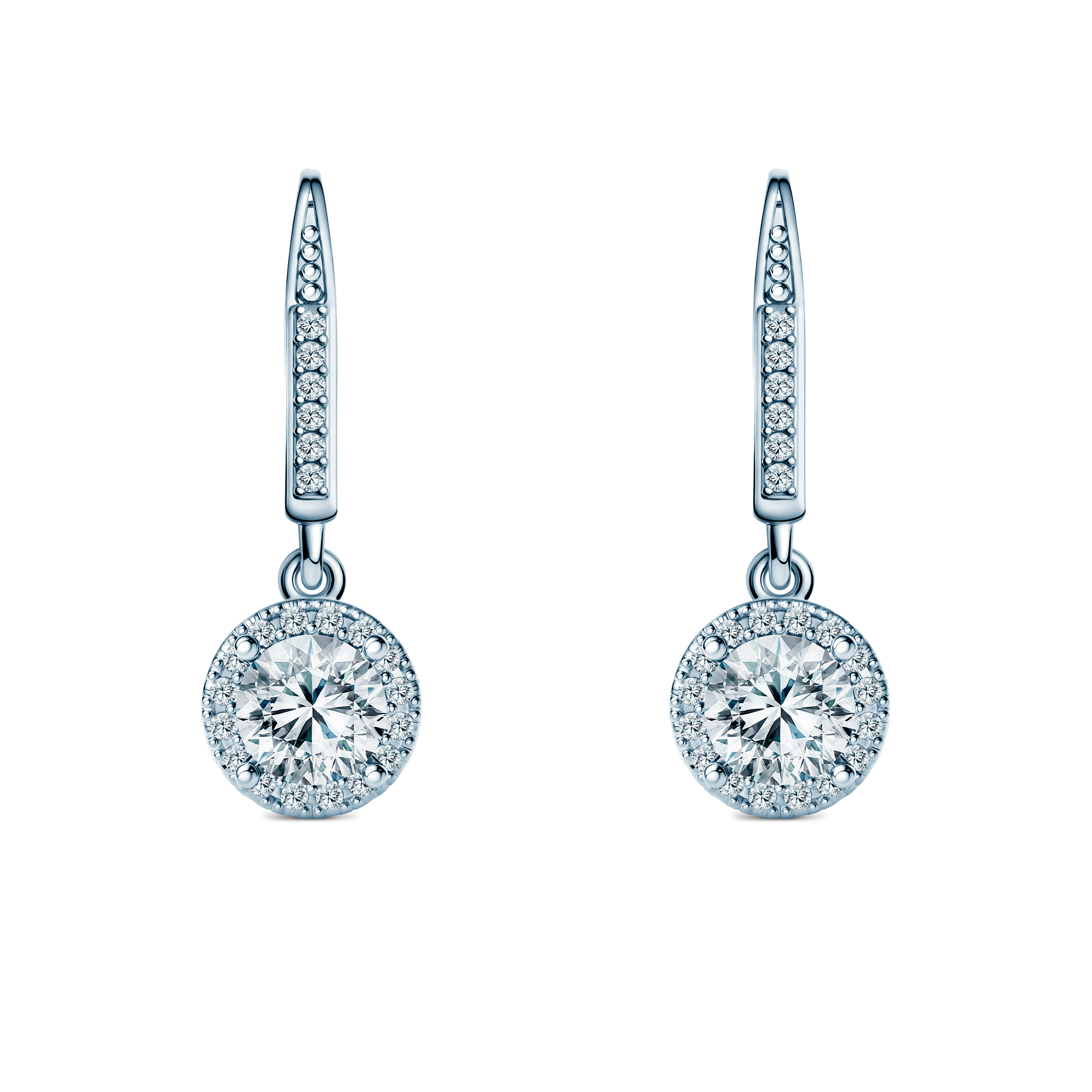 Kolczyki This is Love: białe złoto, diamenty 