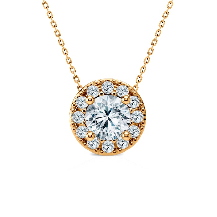 Naszyjnik This is Love: złoty, diamenty