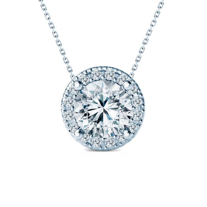 Naszyjnik This is Love: białe zloto, diamenty laboratoryjne