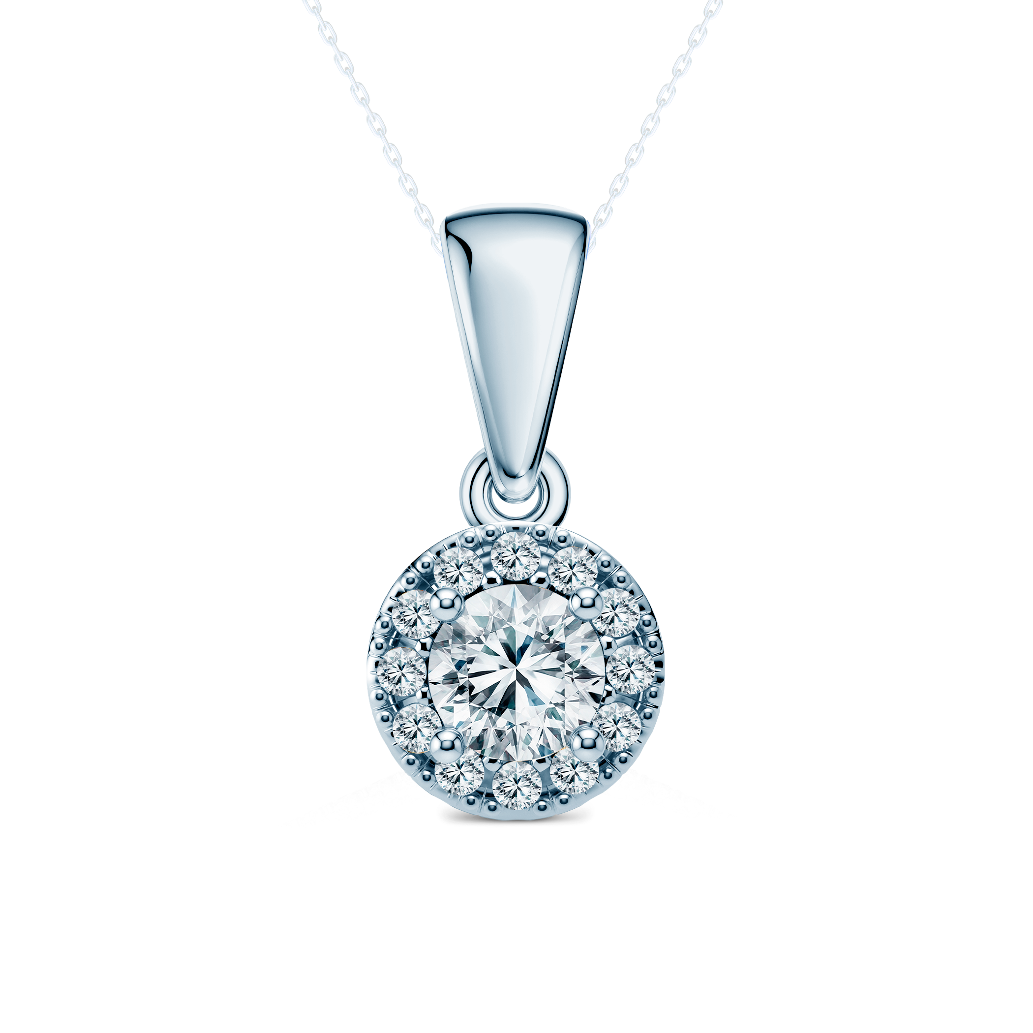 Zawieszka This is Love: białe złoto, diamenty 