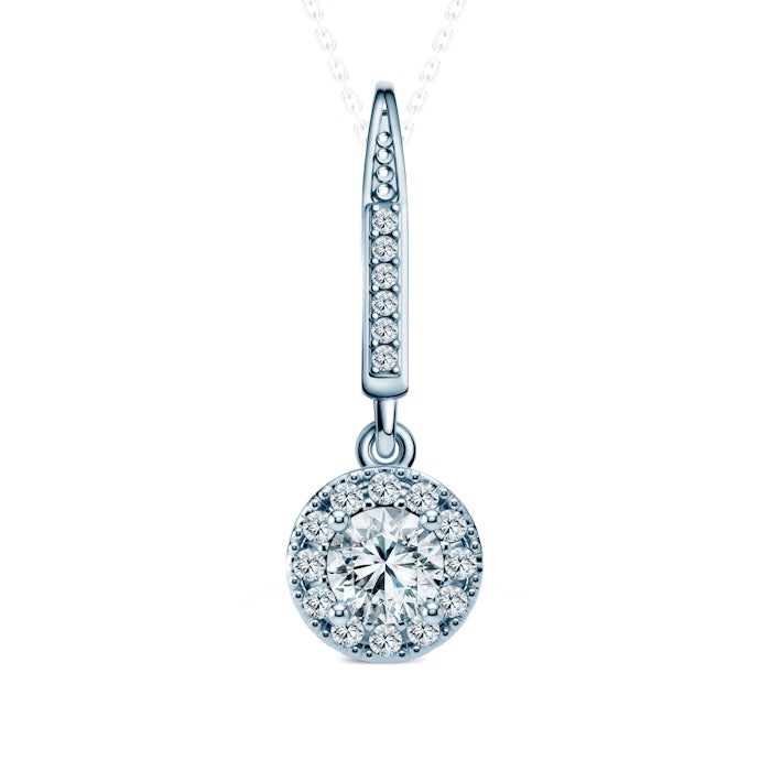 Zawieszka This is Love: białe złoto, diamenty 