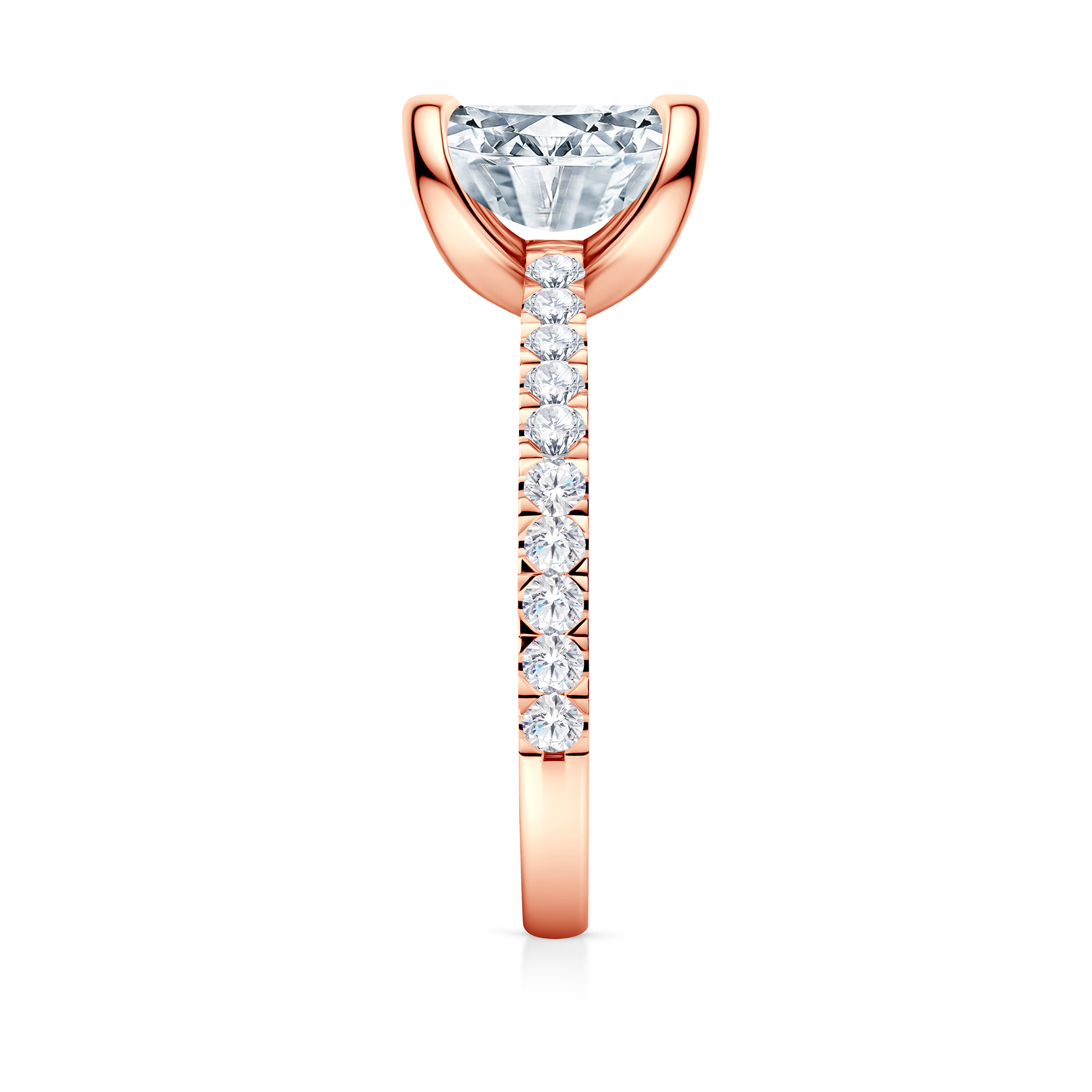 Pierścionek zaręczynowy Share Your Love: różowe złoto, diament laboratoryjny w szlifie serce - 6