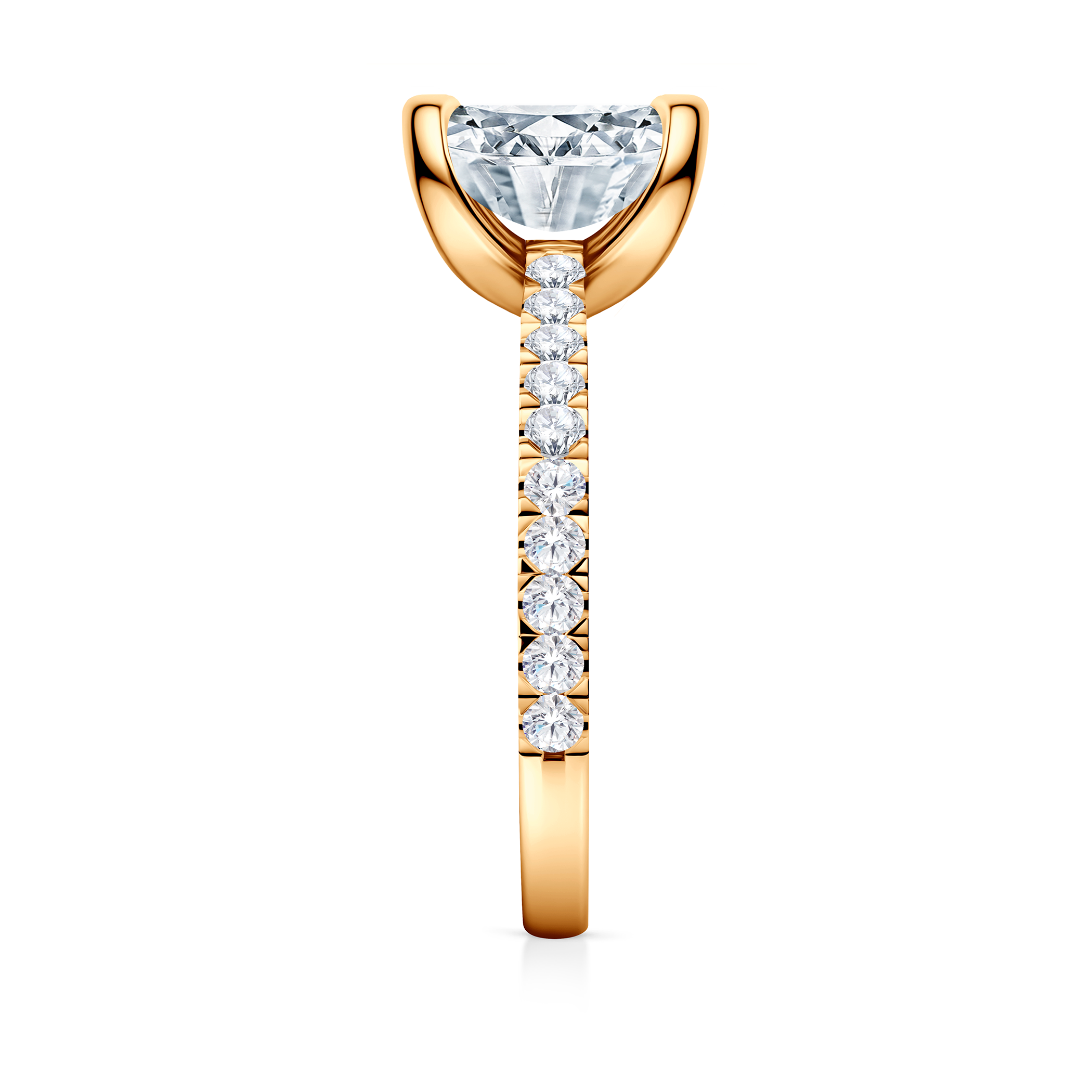 Pierścionek zaręczynowy Share Your Love: złoty, diament laboratoryjny w szlifie serce - 6