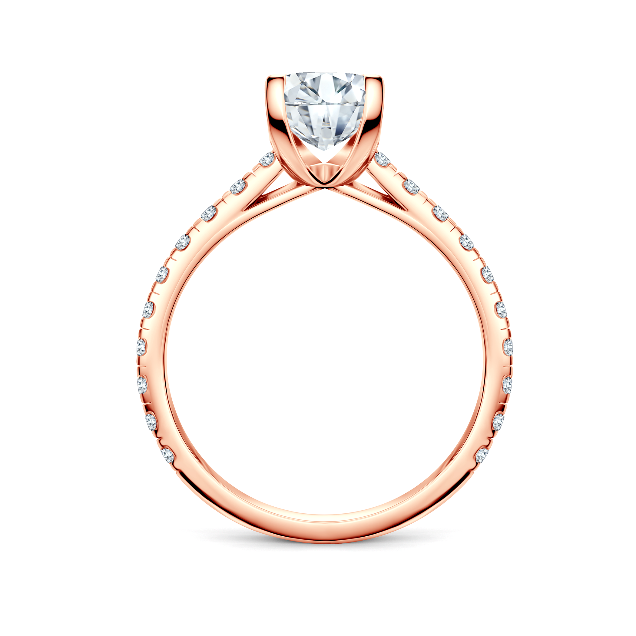 Verlobungsring Share Your Love: Roségold, Labordiamant, Princess-Schliff