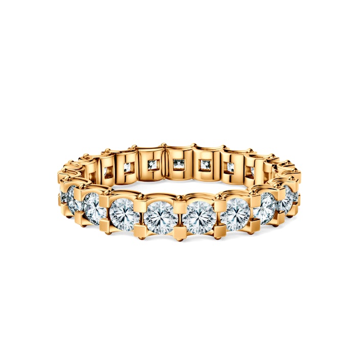 Pierścionek zaręczynowy Savicki: złoto, diamenty laboratoryjne