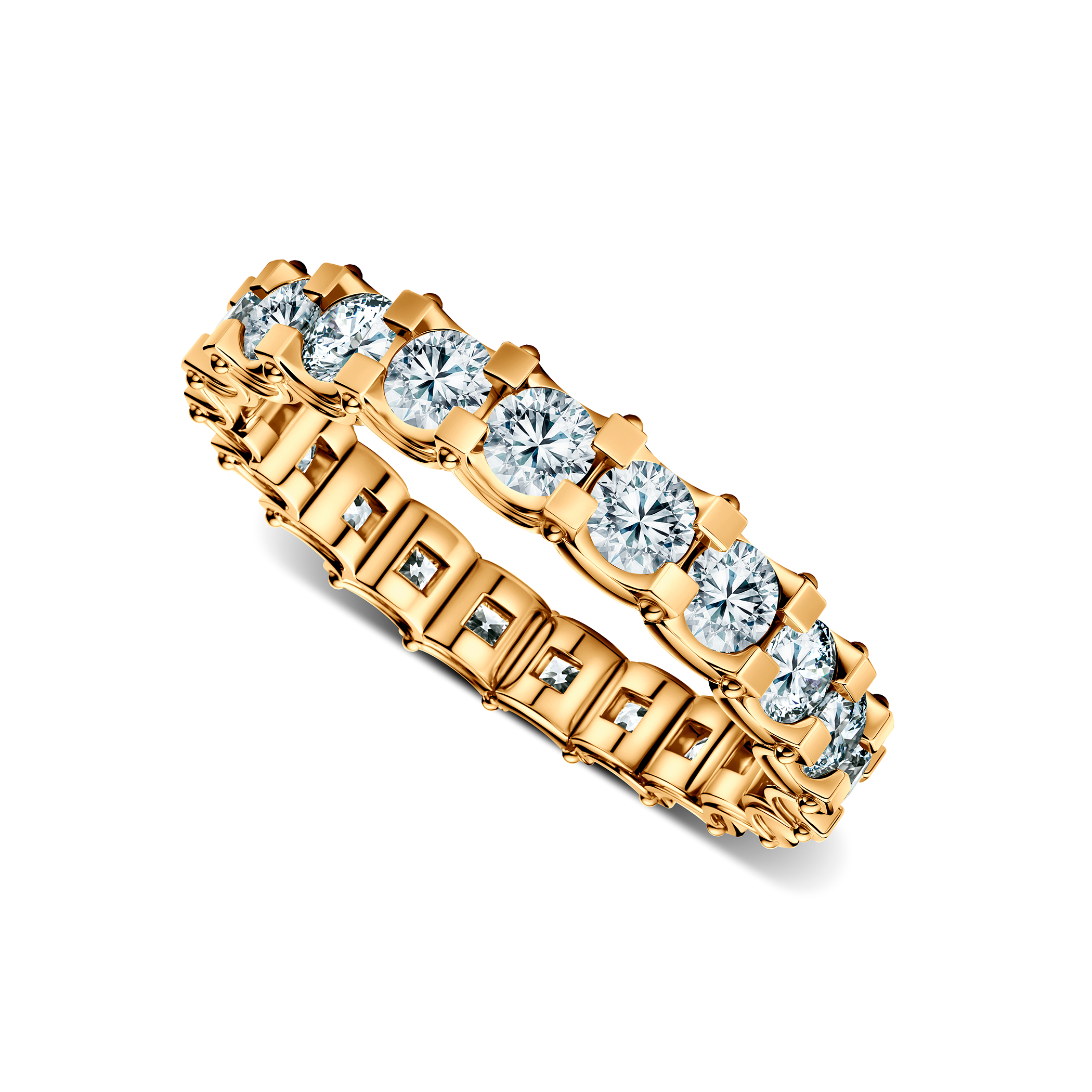 Pierścionek Savicki: złoto, diamenty laboratoryjne