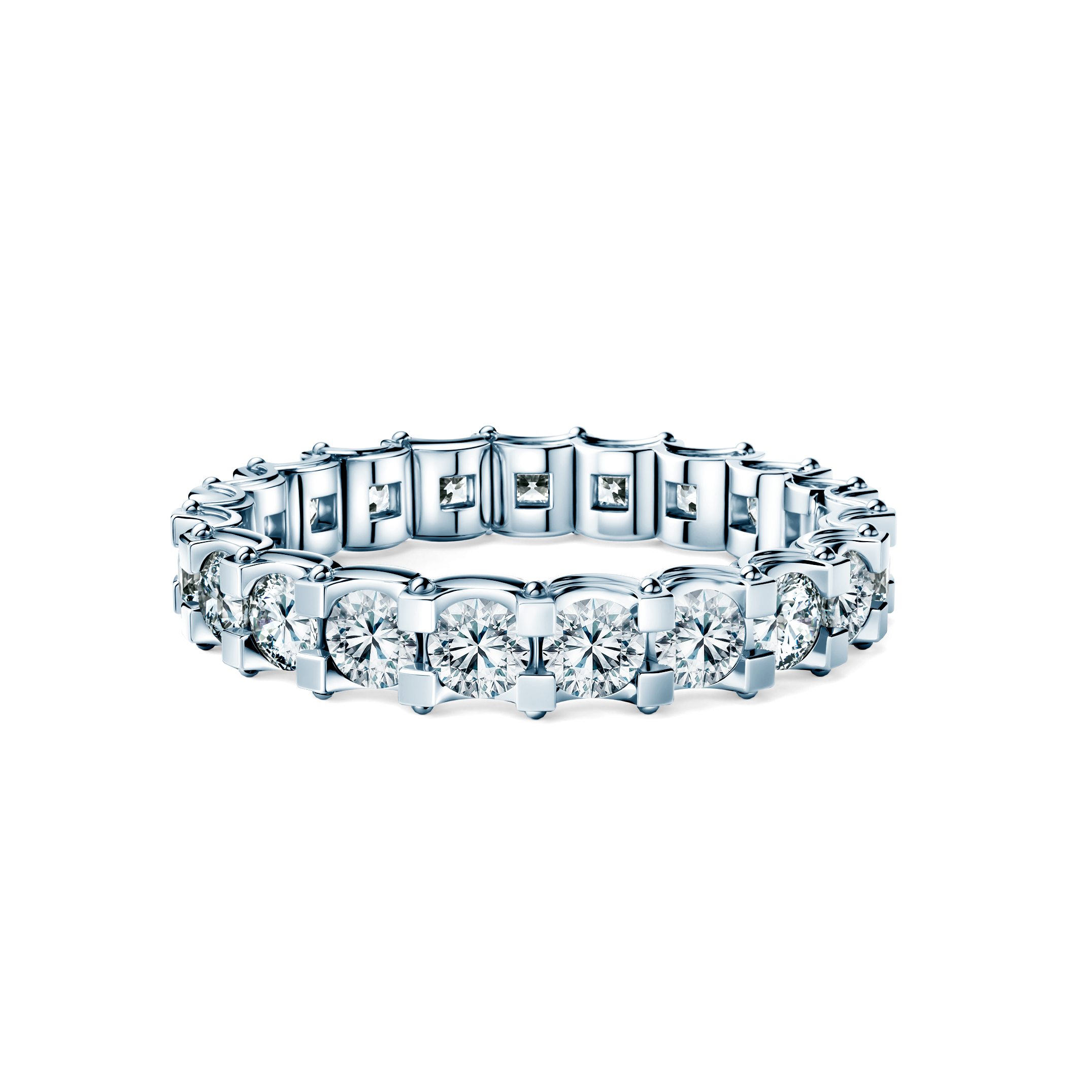 Pierścionek Savicki: białe złoto, diamenty laboratoryjne