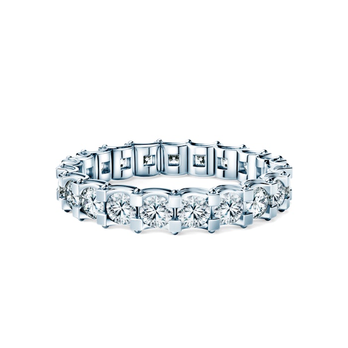 Pierścionek Savicki: białe złoto, diamenty laboratoryjne