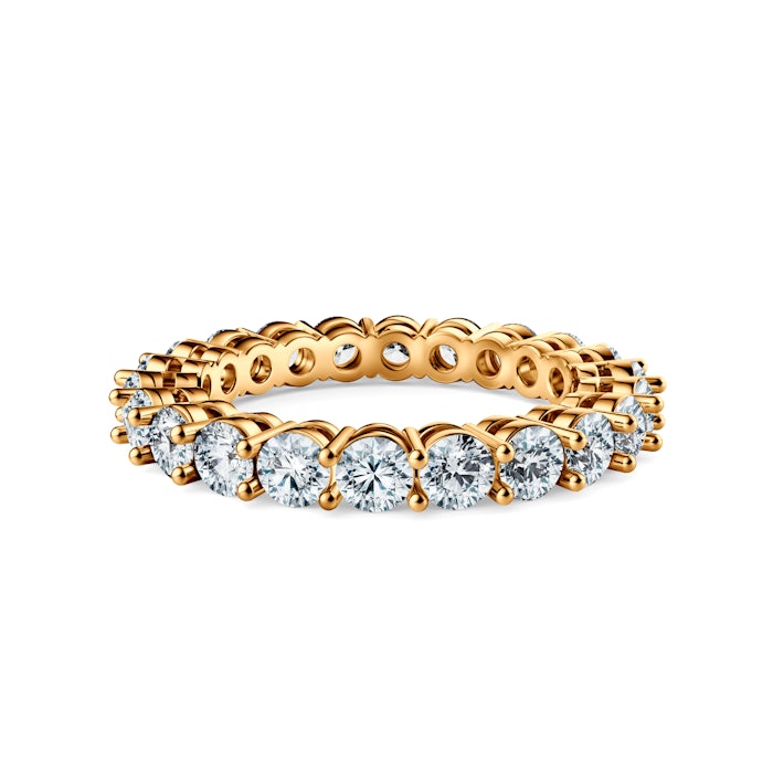 Pierścionek Savicki: białe złoto, diamenty laboratoryjne