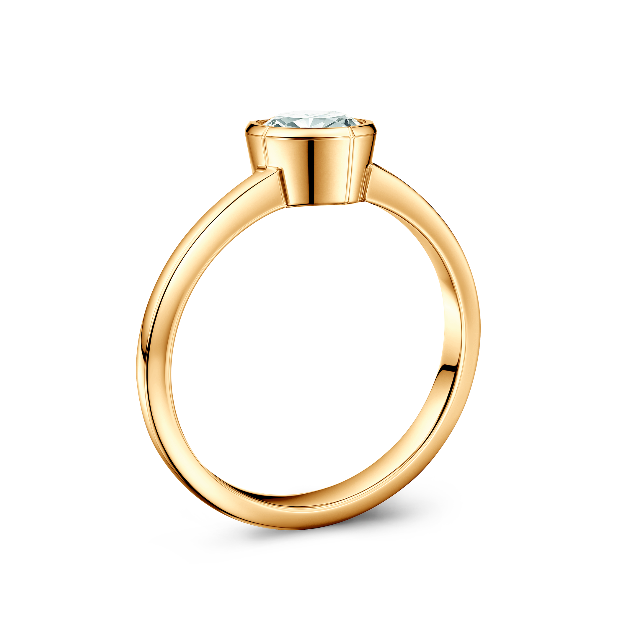 Verlobungsring Pure: Gold, Labordiamant, Herzschliff - 3