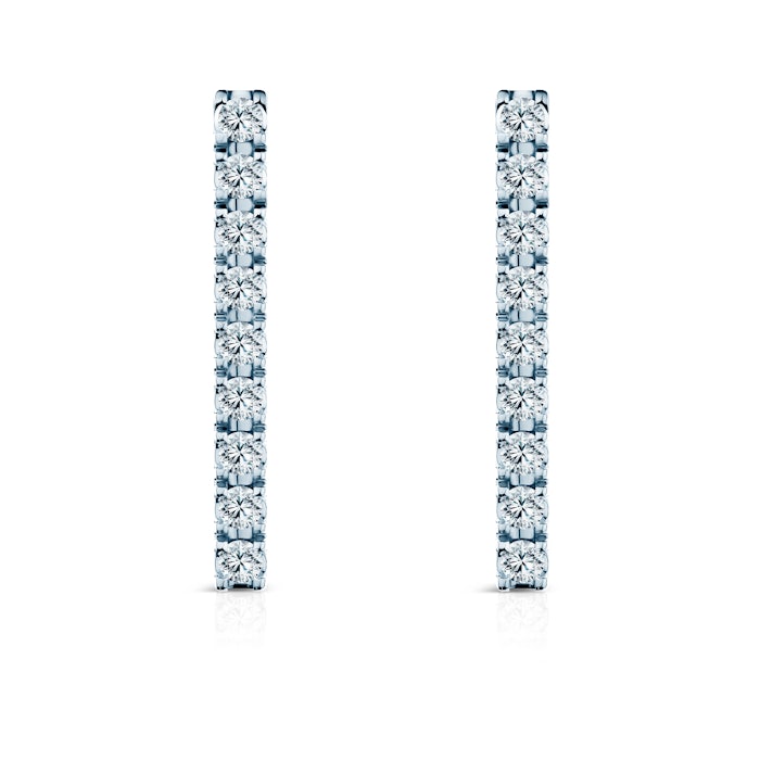 Kolczyki Share Your Love: białe złoto, diamenty laboratoryjne