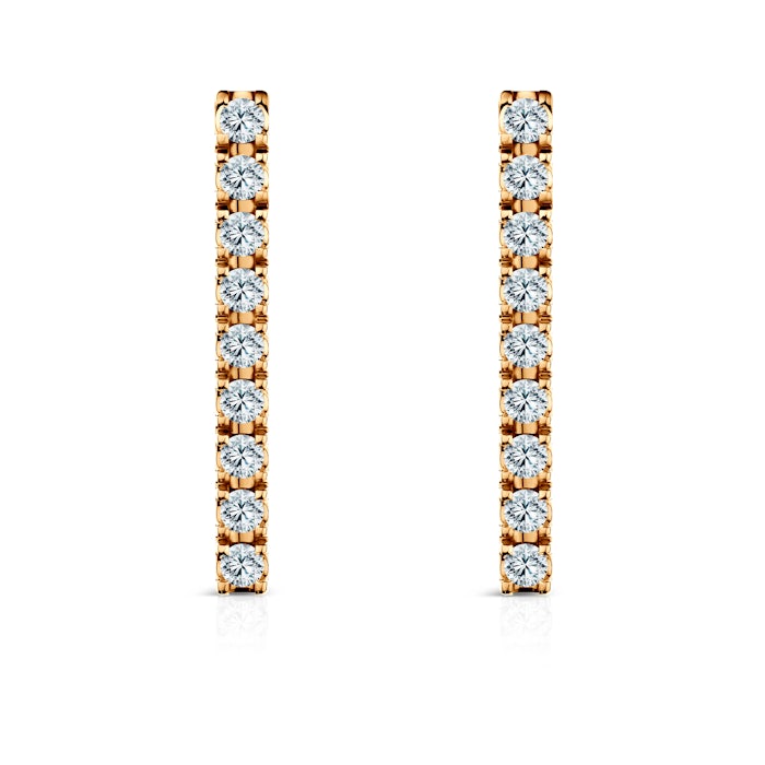 Kolczyki Share Your Love: złote, diamenty laboratoryjne