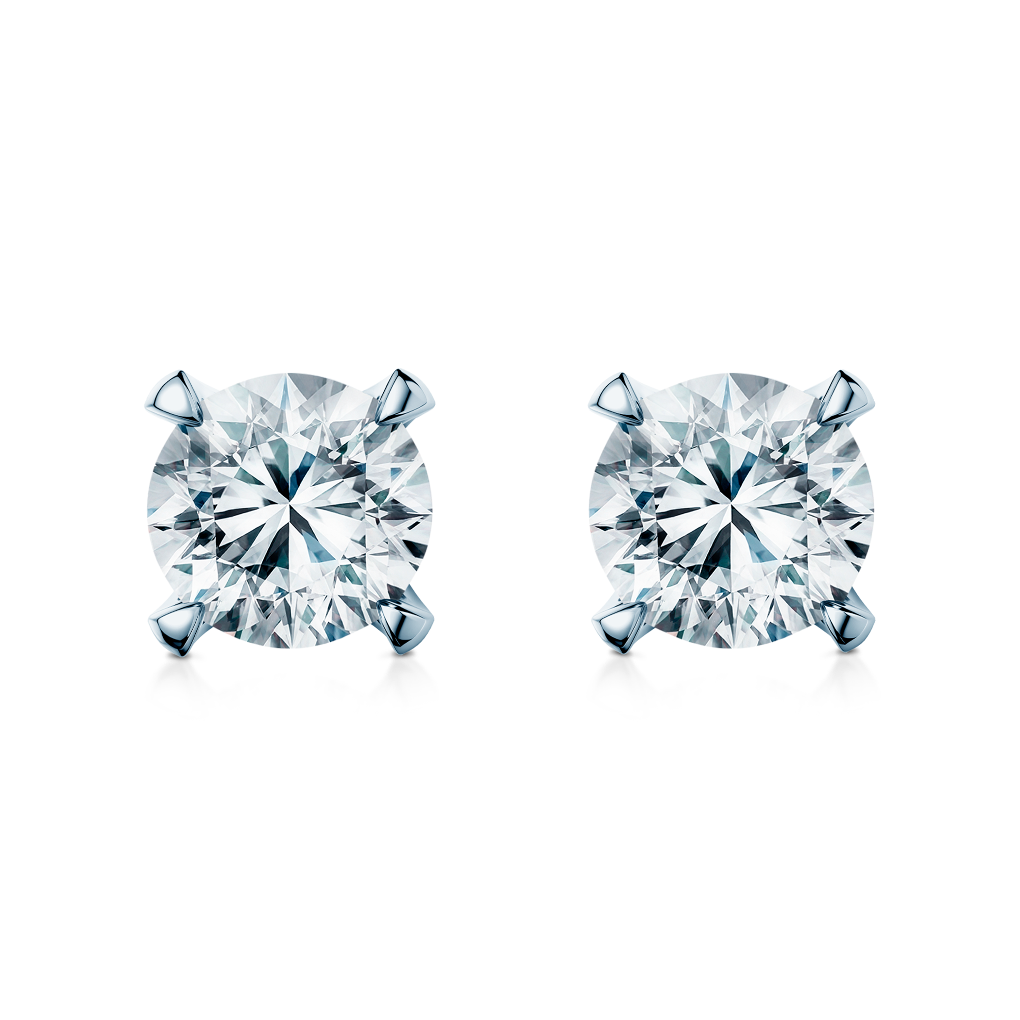 Kolczyki Share Your Love: białe złoto, diamenty 