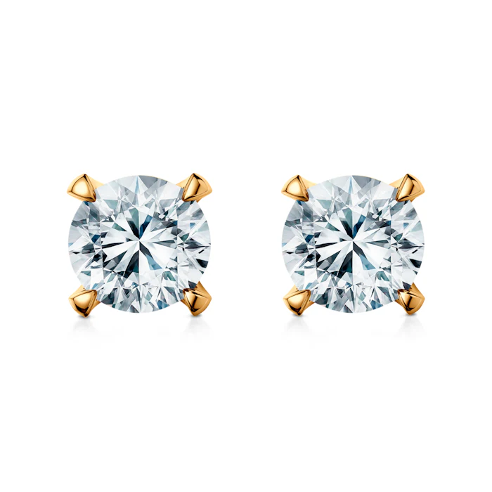 Kolczyki Share Your Love: złote, diamenty laboratoryjne