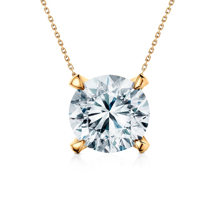 Naszyjnik Share Your Love: złoty, diament laboratoryjny