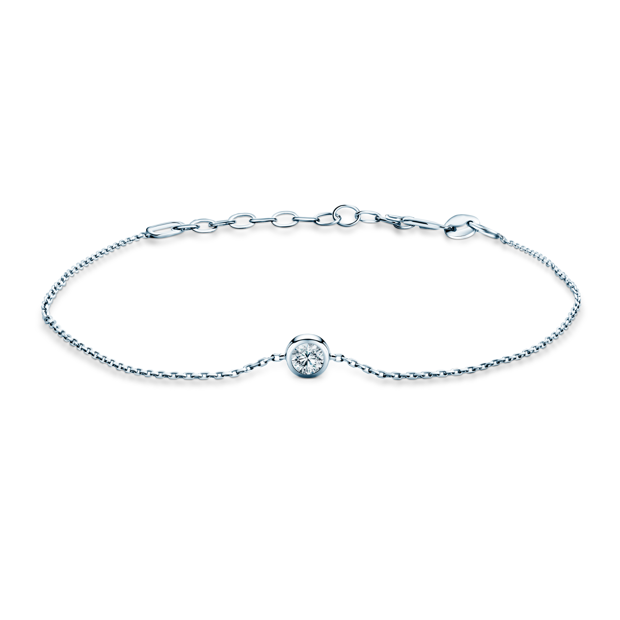 Bransoletka The Journey: białe złoto, diament