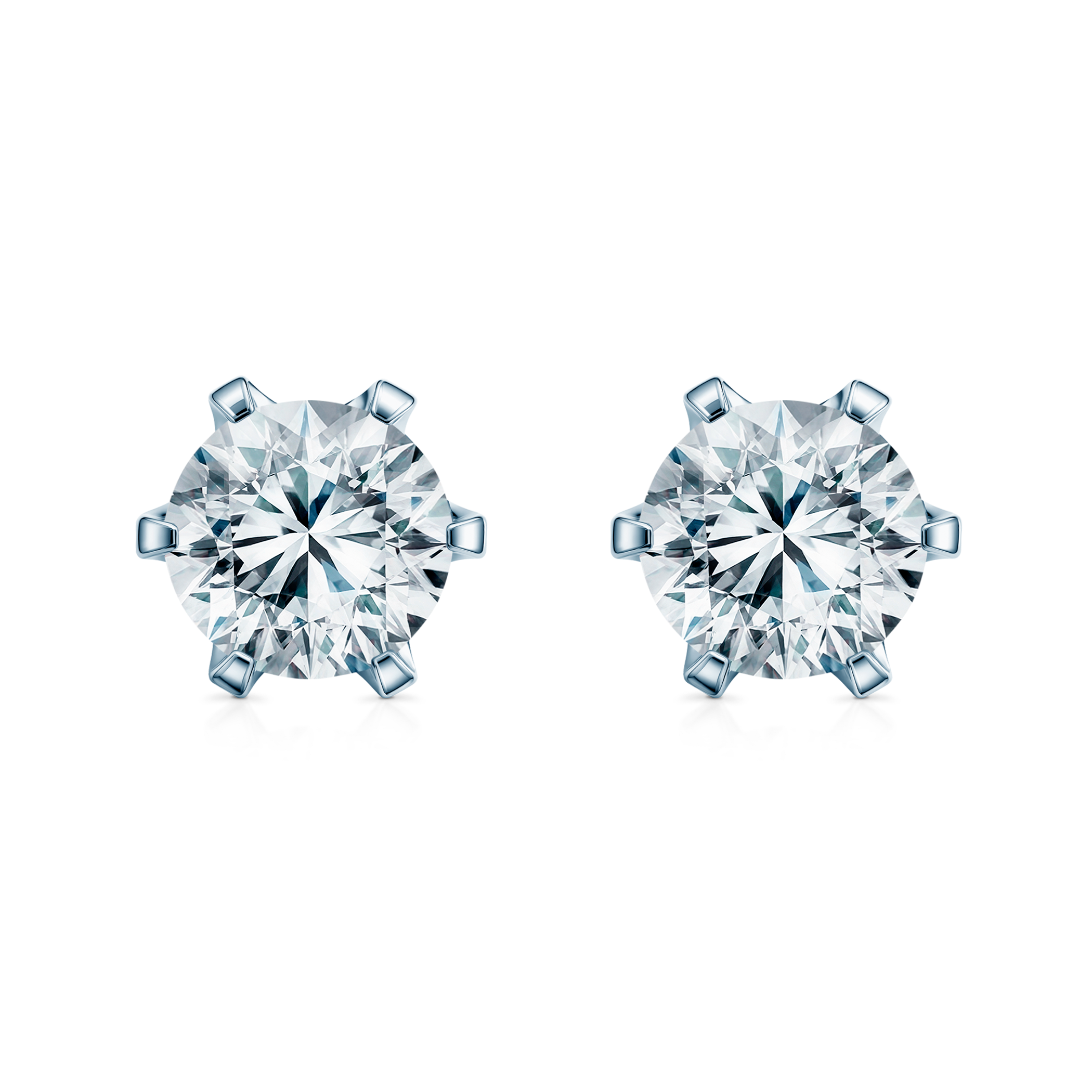 Kolczyki The Journey: białe złoto, diamenty laboratoryjne