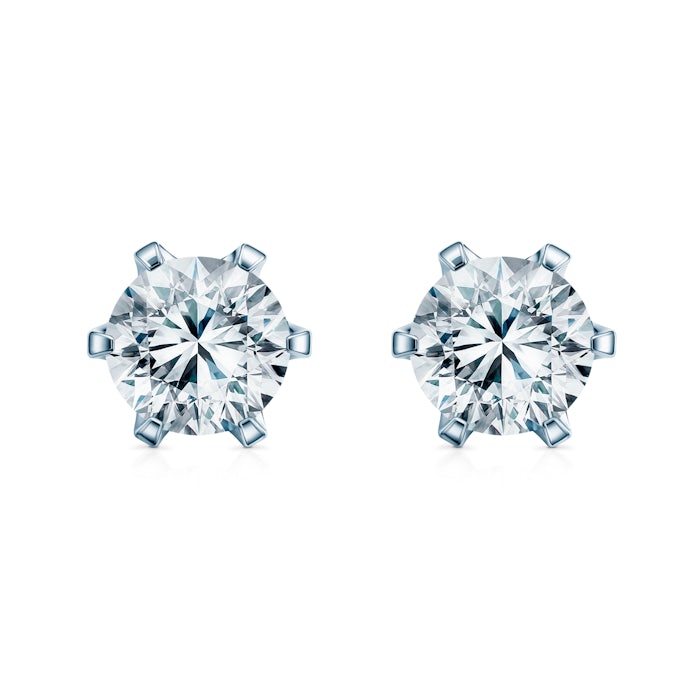 Kolczyki The Journey: białe złoto, diamenty laboratoryjne