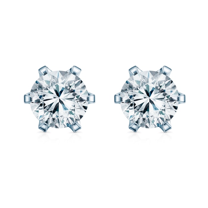 Kolczyki The Journey: białe złoto, diamenty laboratoryjne