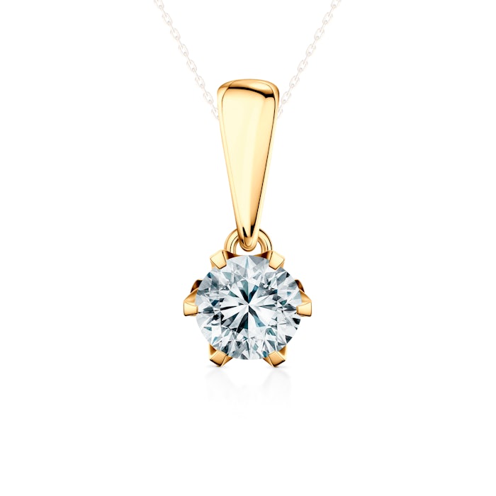 Zawieszka The Journey: złota, diament