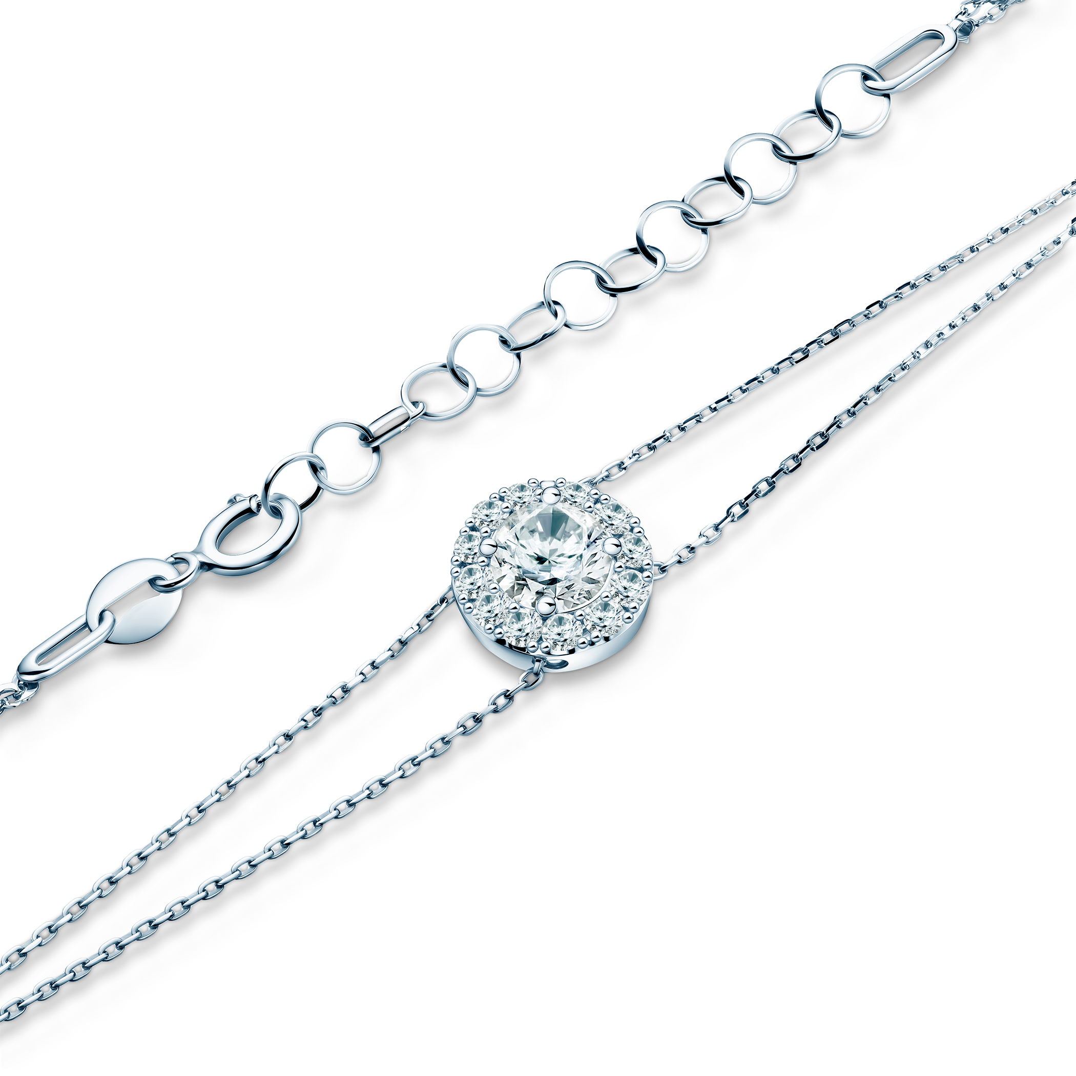 Bransoletka This is Love: białe złoto, diamenty