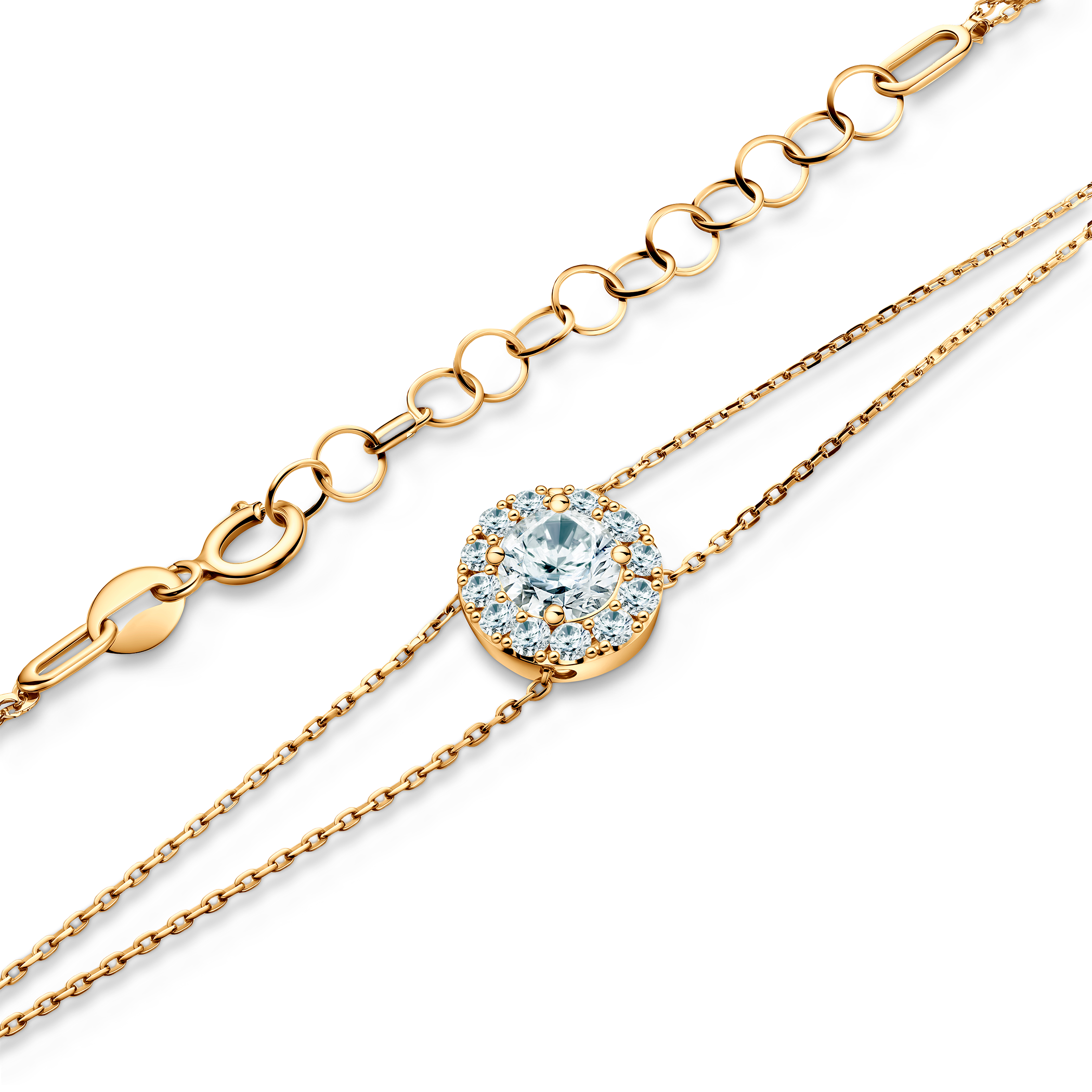 Bransoletka This is Love: złoty, diamenty