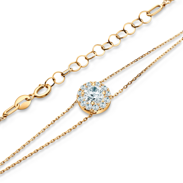 Bransoletka This is Love: złoty, diamenty