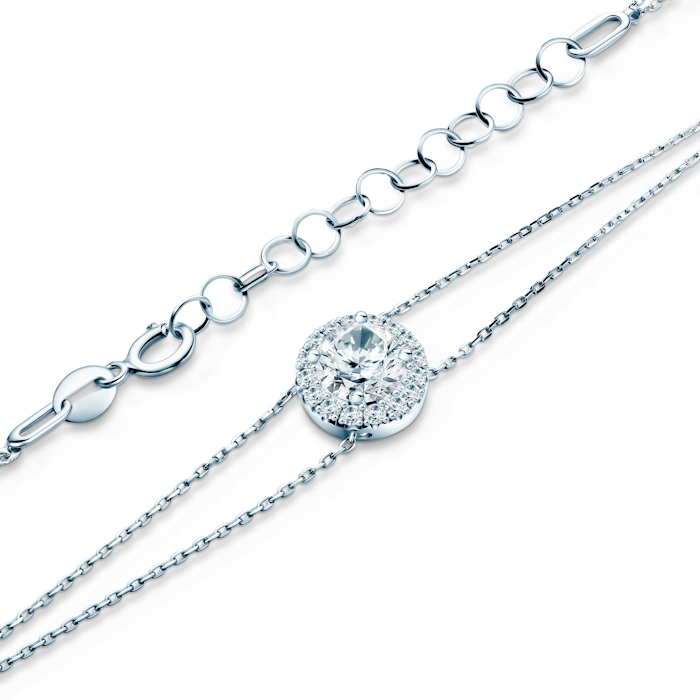 Bransoletka This is Love: białe zloto, diamenty laboratoryjne