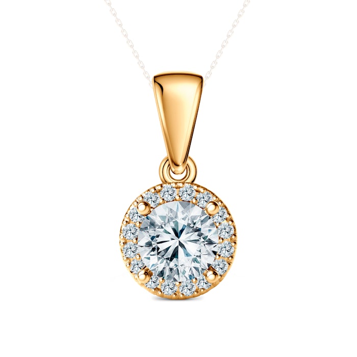 Zawieszka This is Love: złota, diamenty laboratoryjne